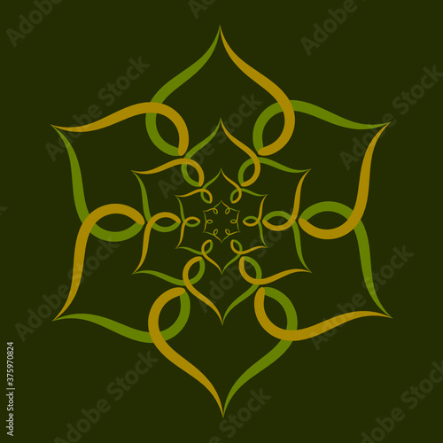 Vector background with mosque dome pattern with Islamic nuances