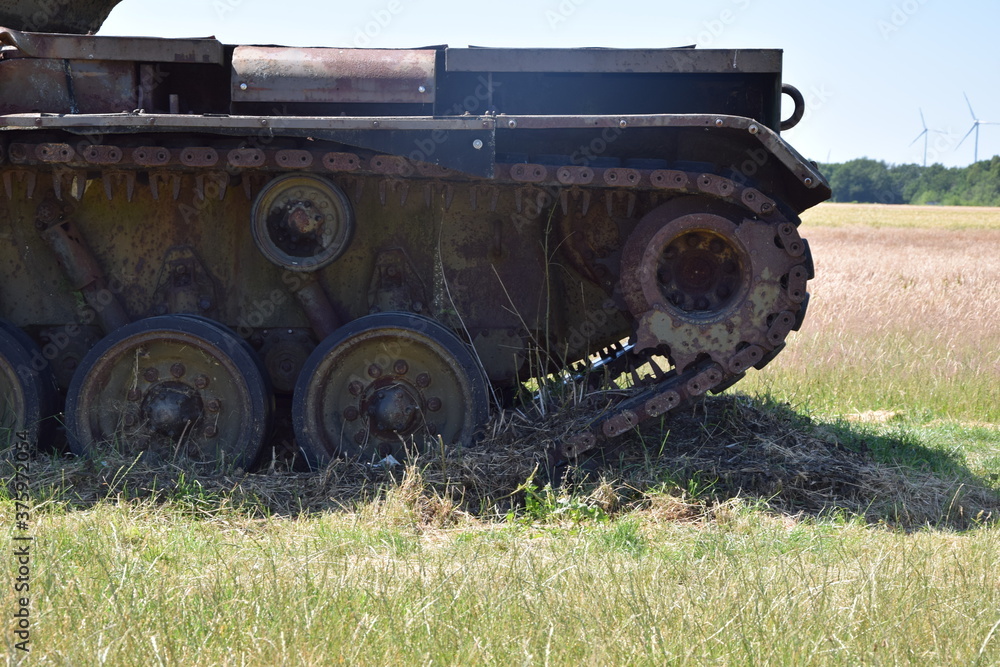 Panzer auf dem Panzerfeld bei Wahn Stock Photo | Adobe Stock