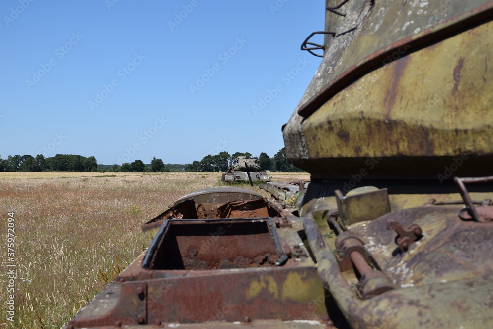 Panzer auf dem Panzerfeld bei Wahn