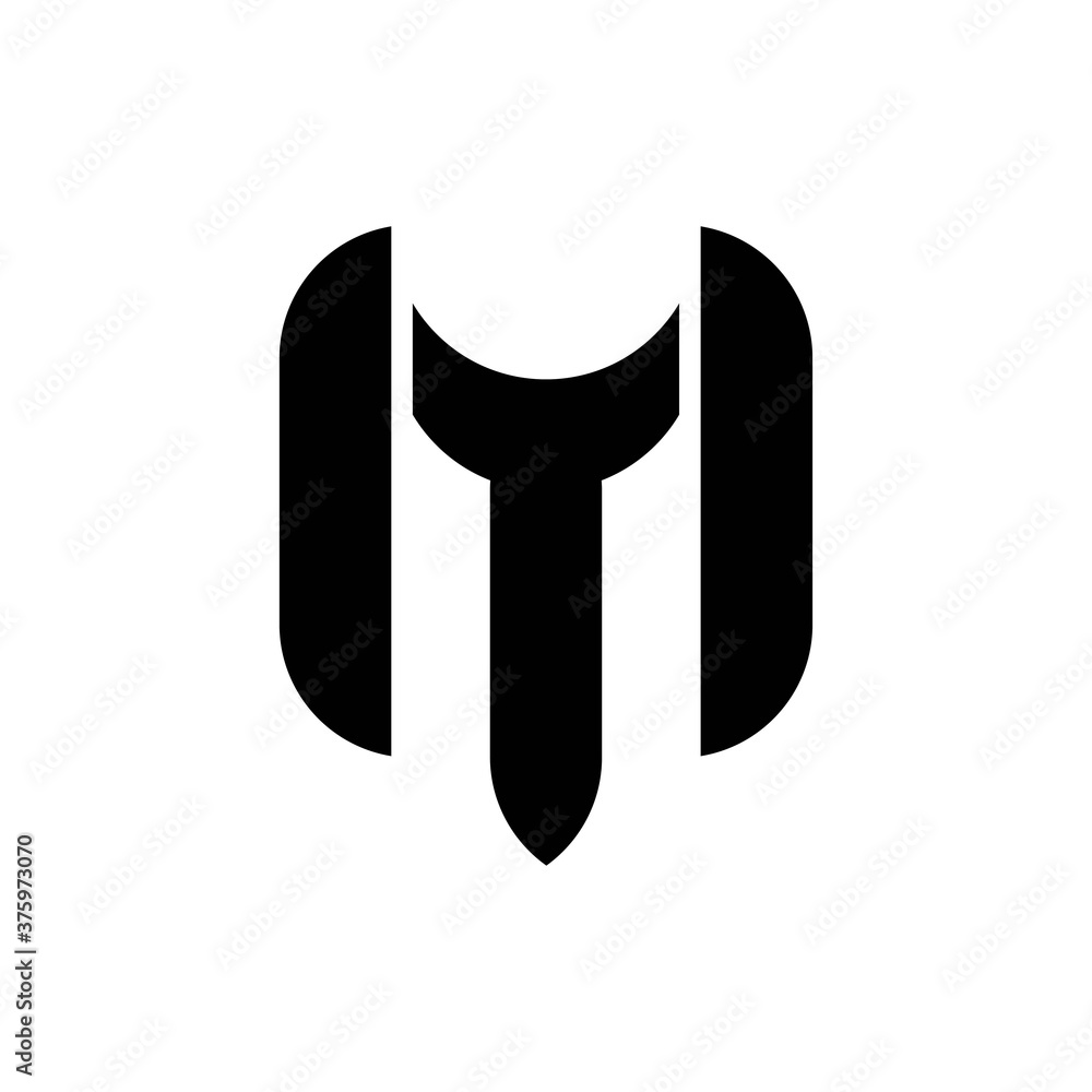 MT or TM letter logo design vector MT or TM letter logo design vector