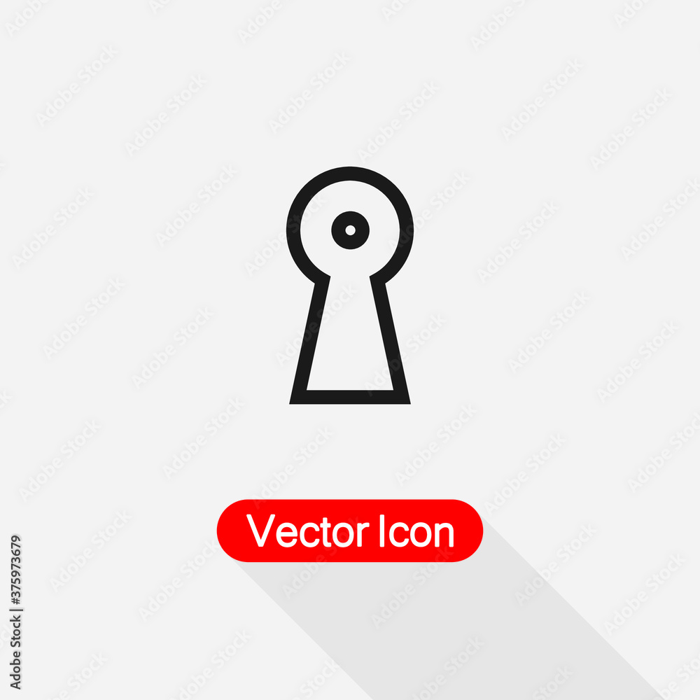 Keyhole Vector Icon Keyhole Vector Icon