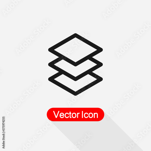 Layers Vector Icon Vector Illustration Eps10