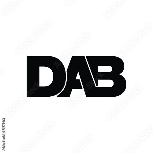 DAB letter monogram logo design vector