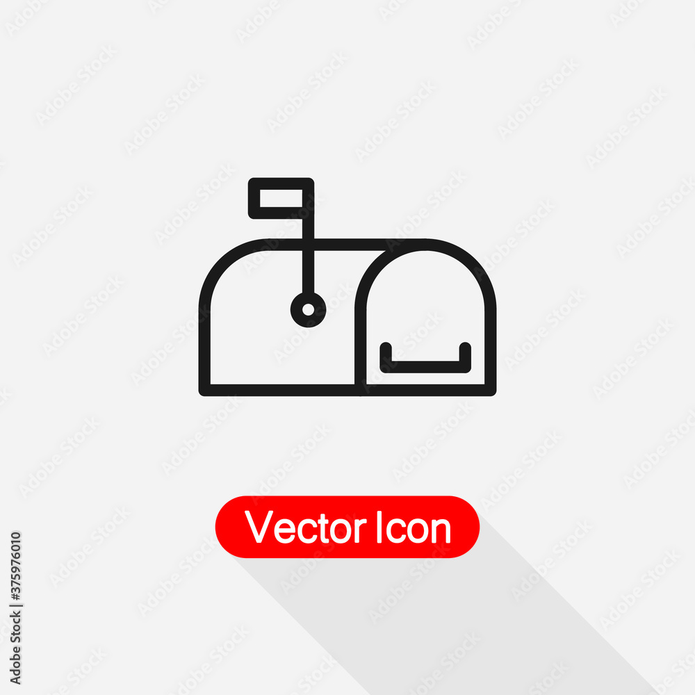 Mailbox Icon Vector Illustration Eps10 Mailbox Icon Vector Illustration Eps10