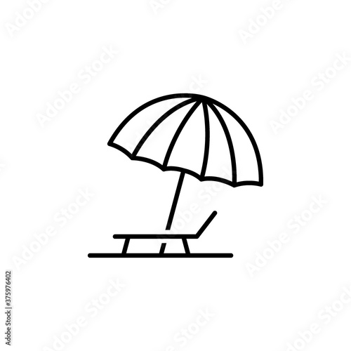 Umbrella beach icon vector illustration