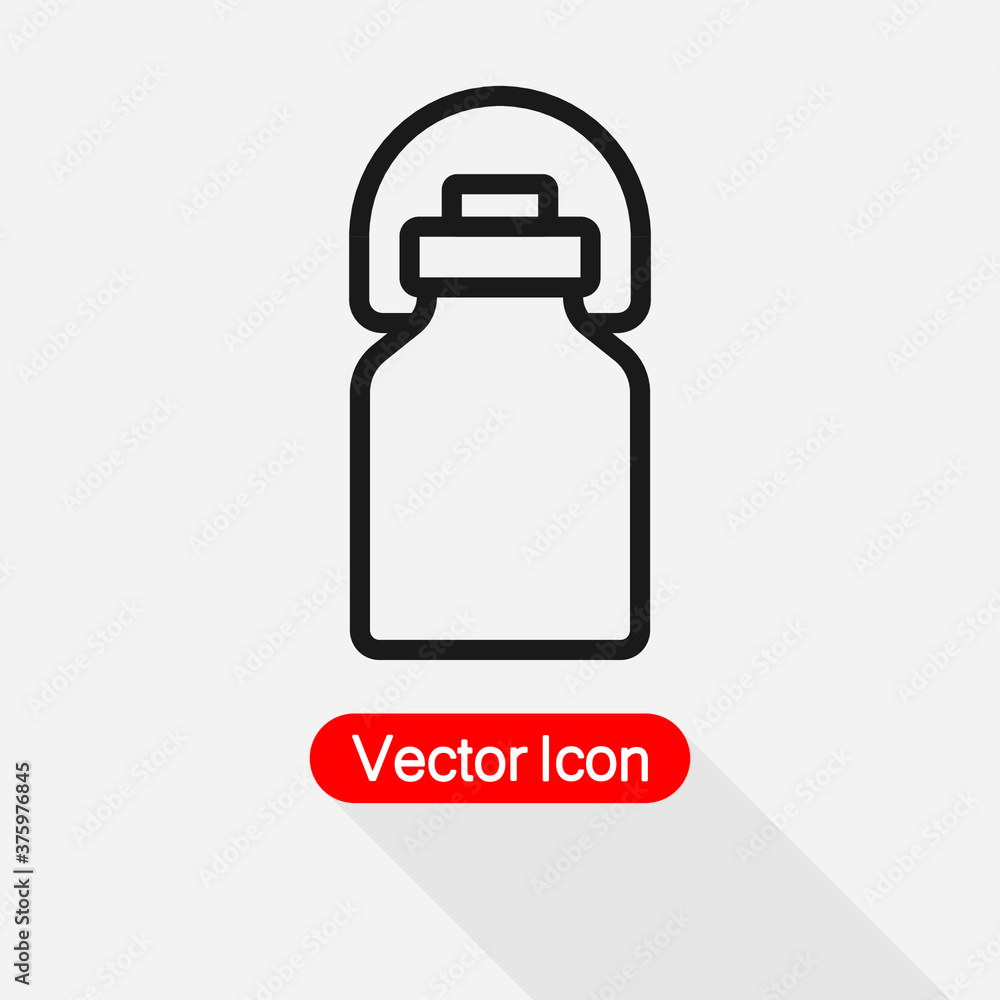 Milk Bottle Icon Vector Illustration Eps10
