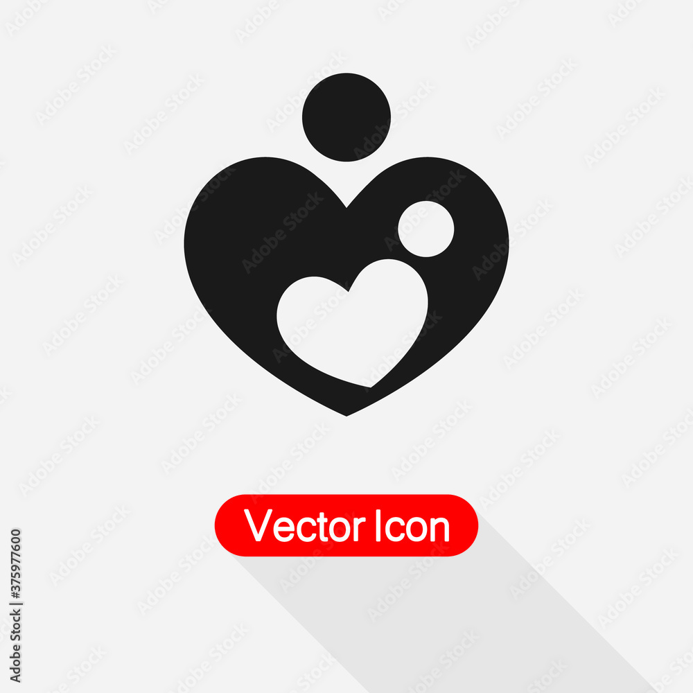 Mother Love Icon Vector Illustration Eps10 Mother Love Icon Vector Illustration Eps10