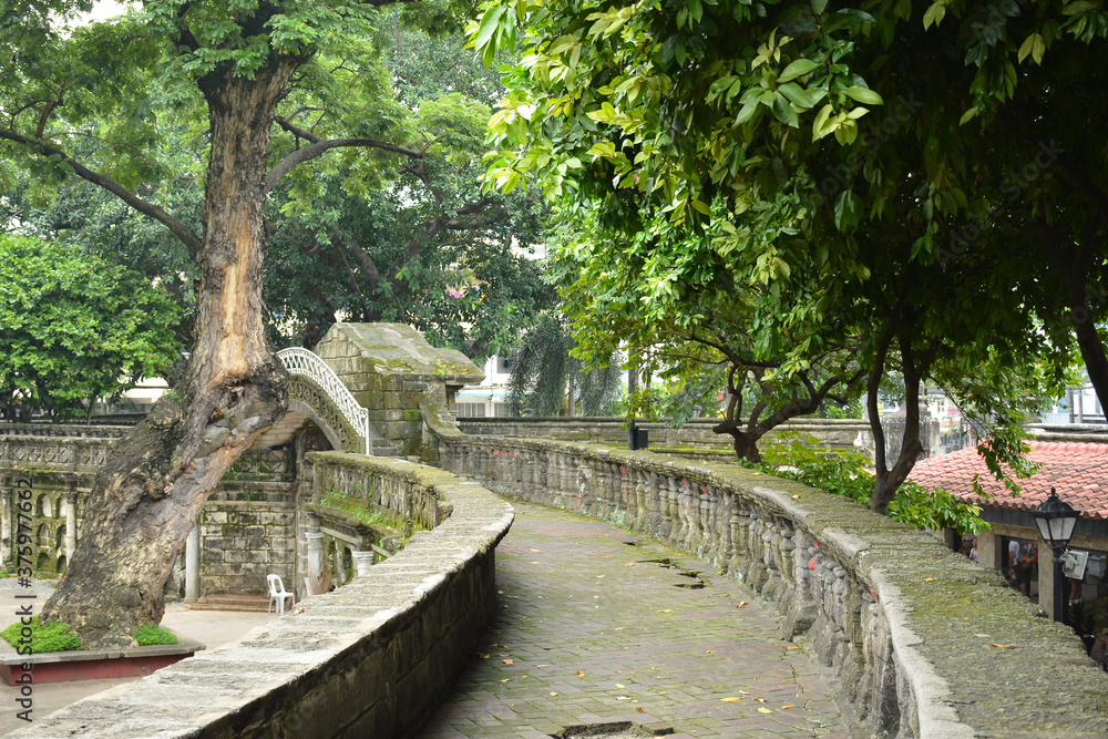 Paco park pathway in Manila, Philippines