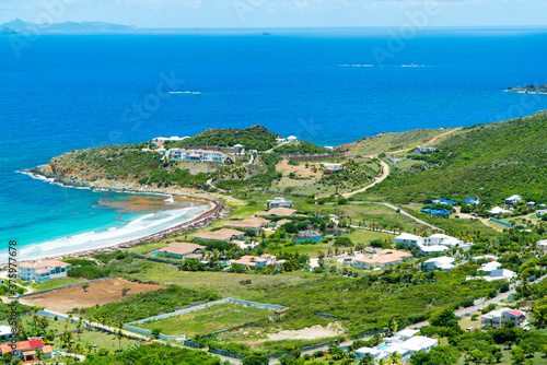 The caribbean island of St.maarten / st.martin cityscape