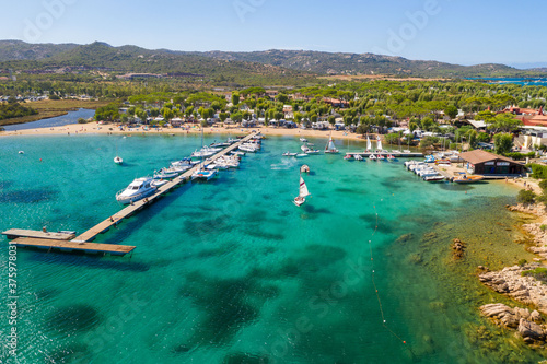 Aerial shot in Sardinia with wonderful beaches and stunning landscapes © Cristian Santinon