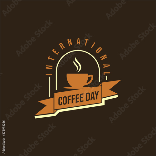 Wallpaper Mural international coffee day logo vector Torontodigital.ca