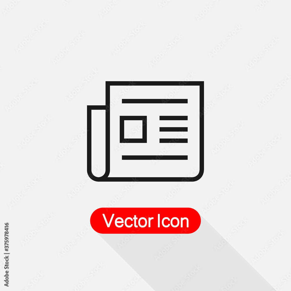 News Icon, Newspaper Icon Vector Illustration Eps10 News Icon, Newspaper Icon Vector Illustration Eps10