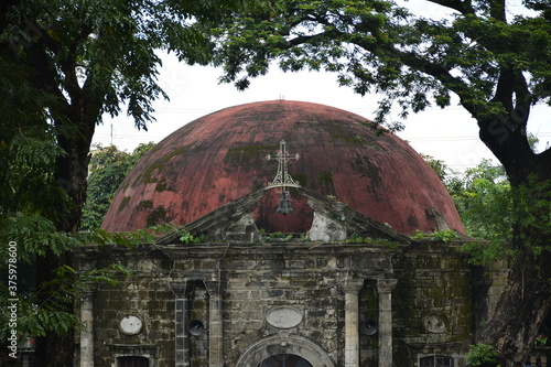 Saint Pancratius Chapel facade at Paco park in Manila, Philippines photo