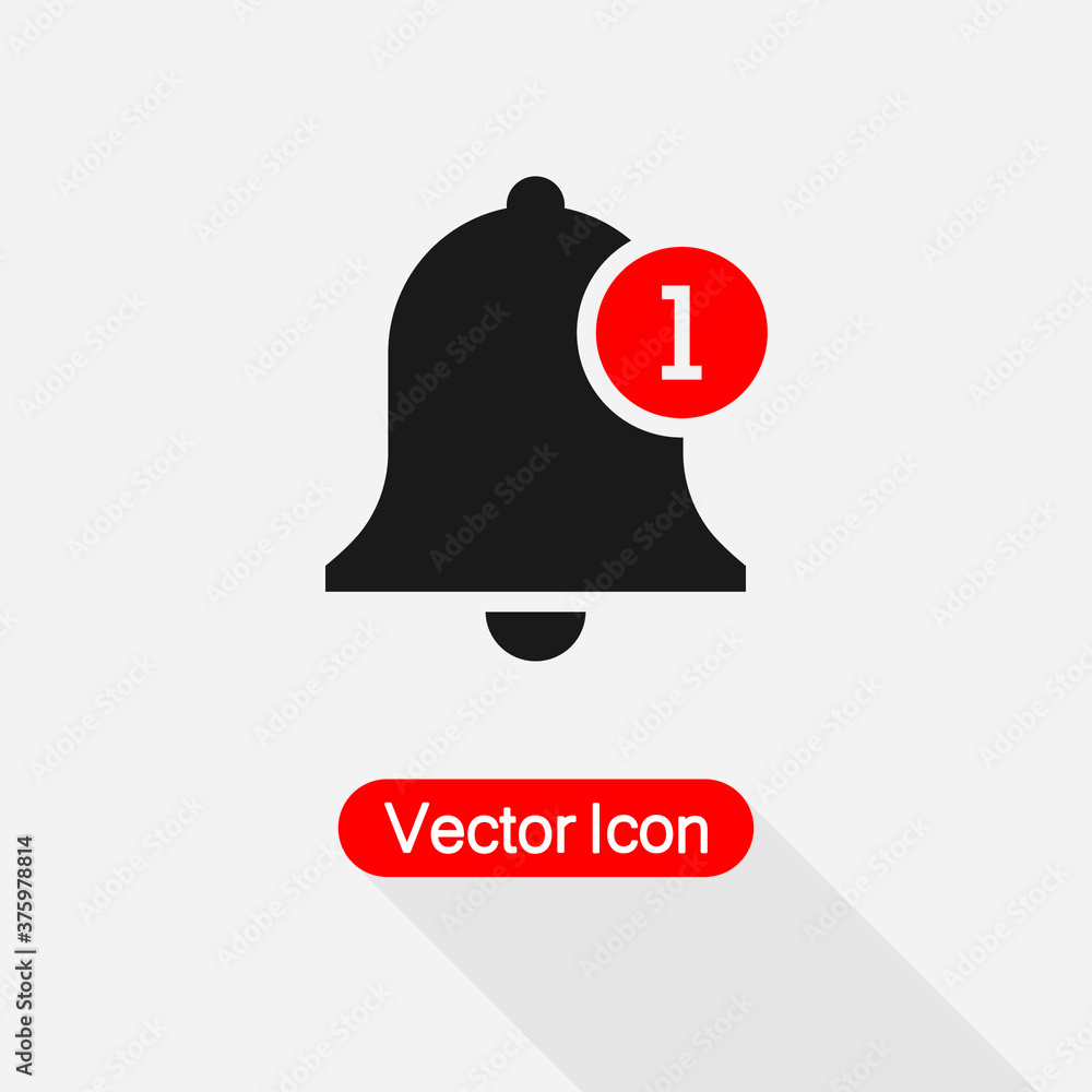 Notification Bell Icon For Incoming Inbox Message Vector Illustration Eps10 Notification Bell Icon For Incoming Inbox Message Vector Illustration Eps10