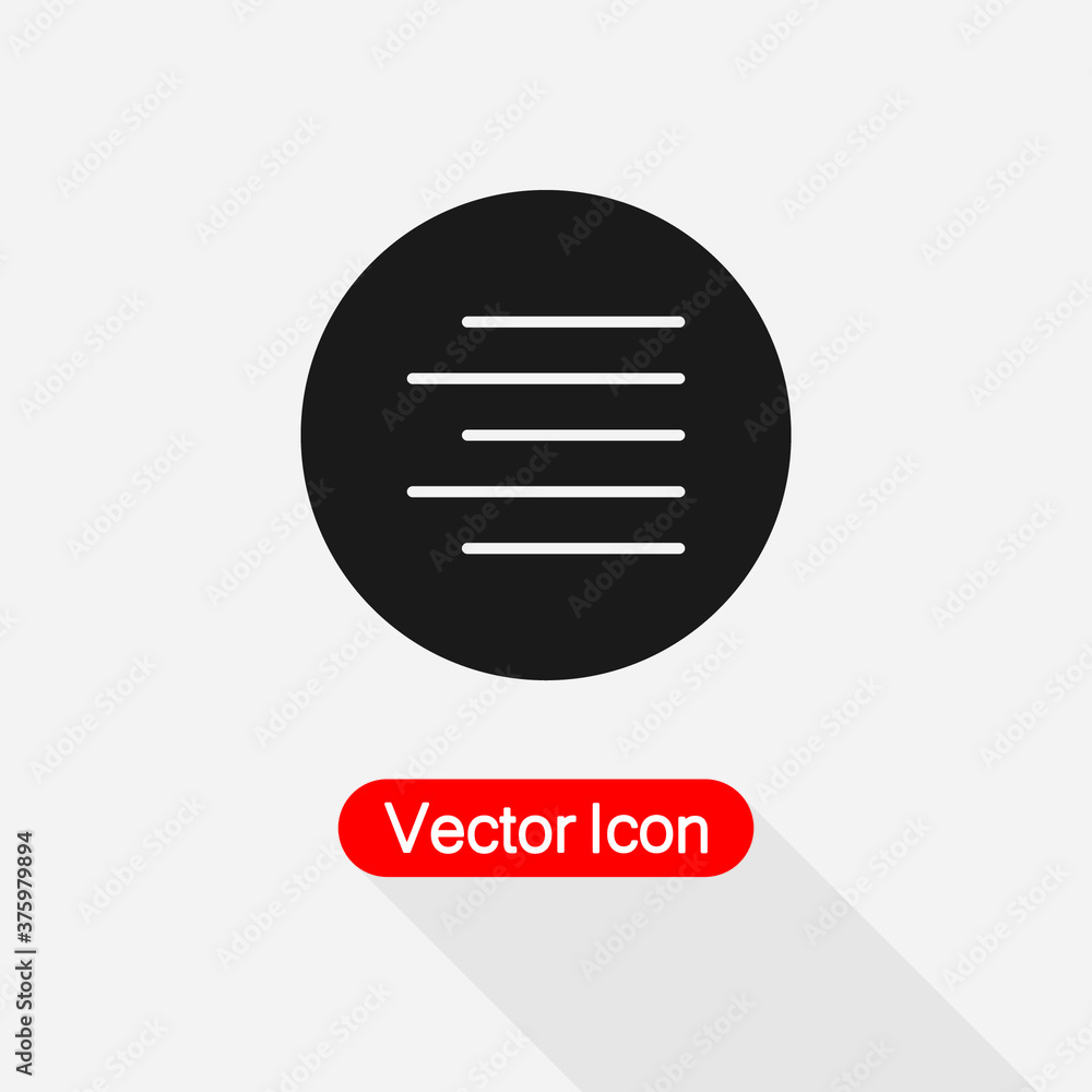 Fototapeta premium Paragraph Right Icon,Align Right Icon, Element Of Text Editor Icon Vector Illustration Eps10
