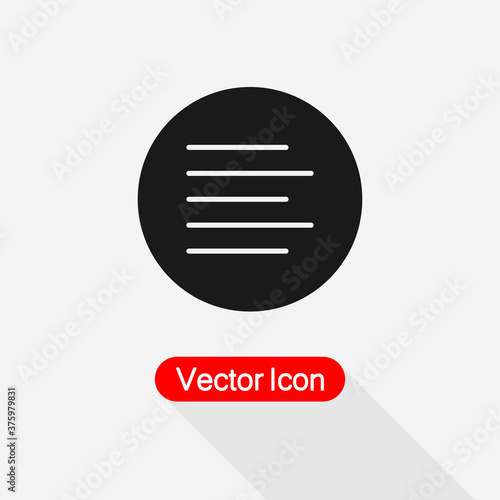 Paragraph Left Icon Align Left Icon  Element Of Text Editor Icon Vector Illustration Eps10