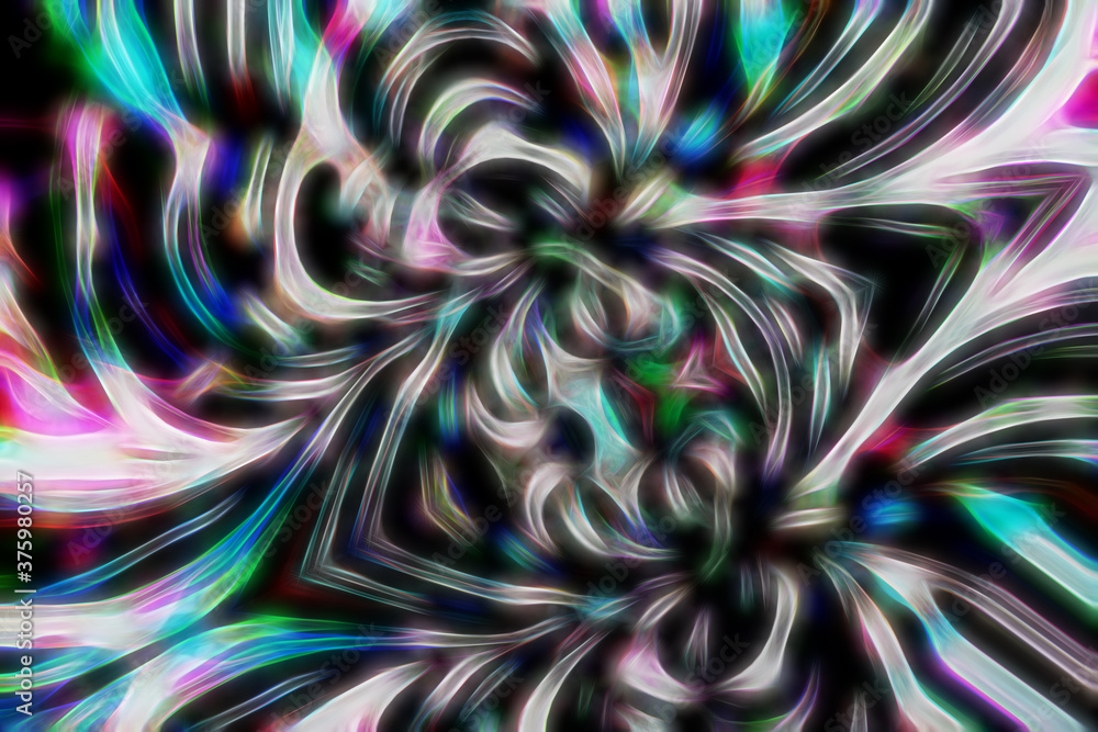 Abstract fractal neon texture fantastic background Abstract fractal neon texture fantastic background