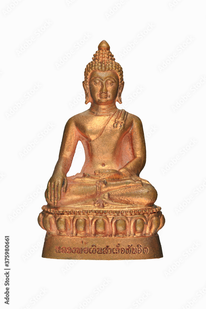 Buddha statue isolated on white background