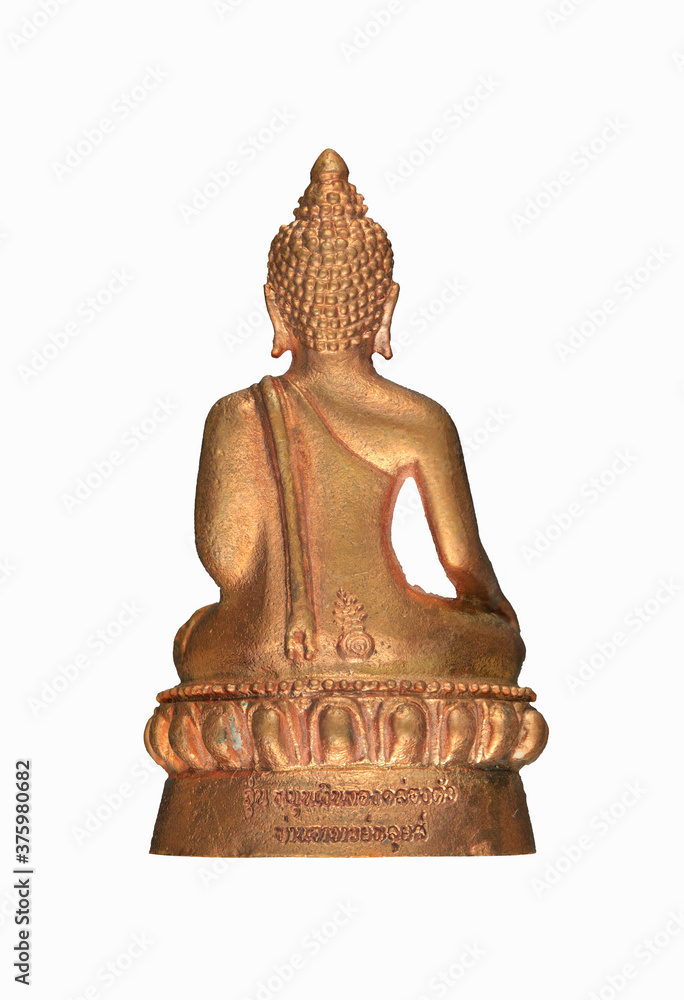Buddha statue isolated on white background