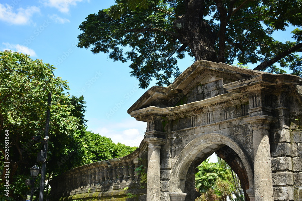 Paco park entrance gate arch design in Manila, Philippines