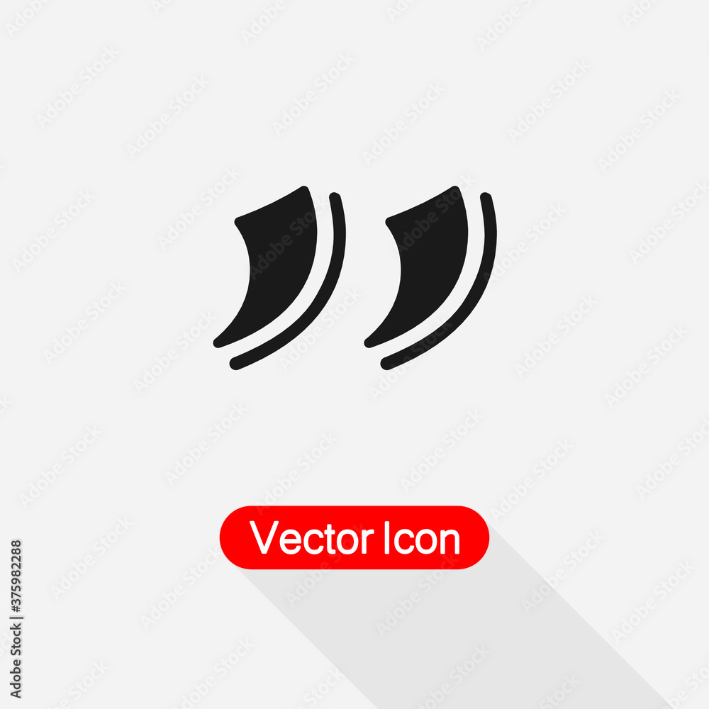 Quotation Mark Symbol, Double Quotes Icon Vector Illustration Eps10 Quotation Mark Symbol, Double Quotes Icon Vector Illustration Eps10