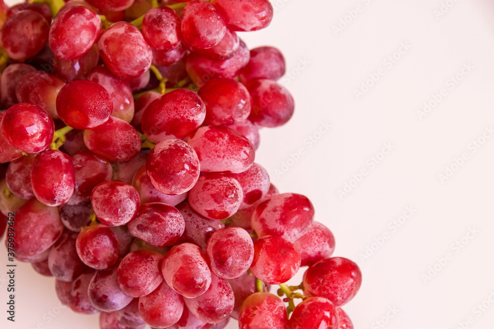 Bunch of red table grapes as background. Bunch of red table grapes as background.