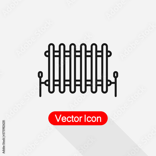 Radiator Icon Vector Illustration Eps10