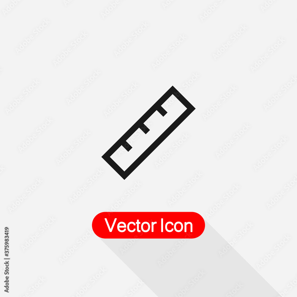 Ruler Icon Vector Illustration Eps10 Ruler Icon Vector Illustration Eps10