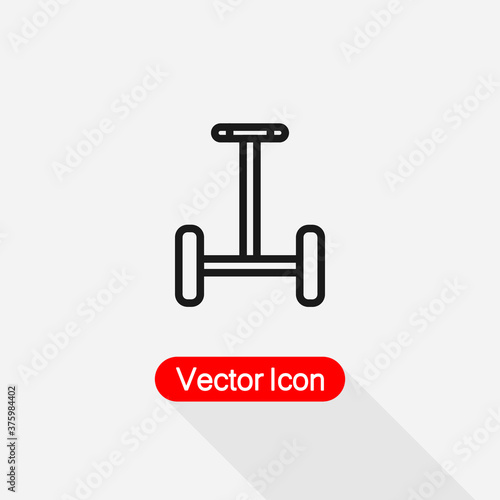 Self Balancing Hoverboard Icon Vector Illustration Eps10