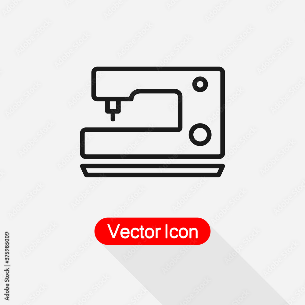 Sewing Machine Icon Vector Illustration Eps10 Sewing Machine Icon Vector Illustration Eps10