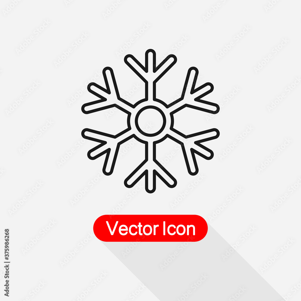 Snowflake Icon Vector Illustration Eps10 Snowflake Icon Vector Illustration Eps10