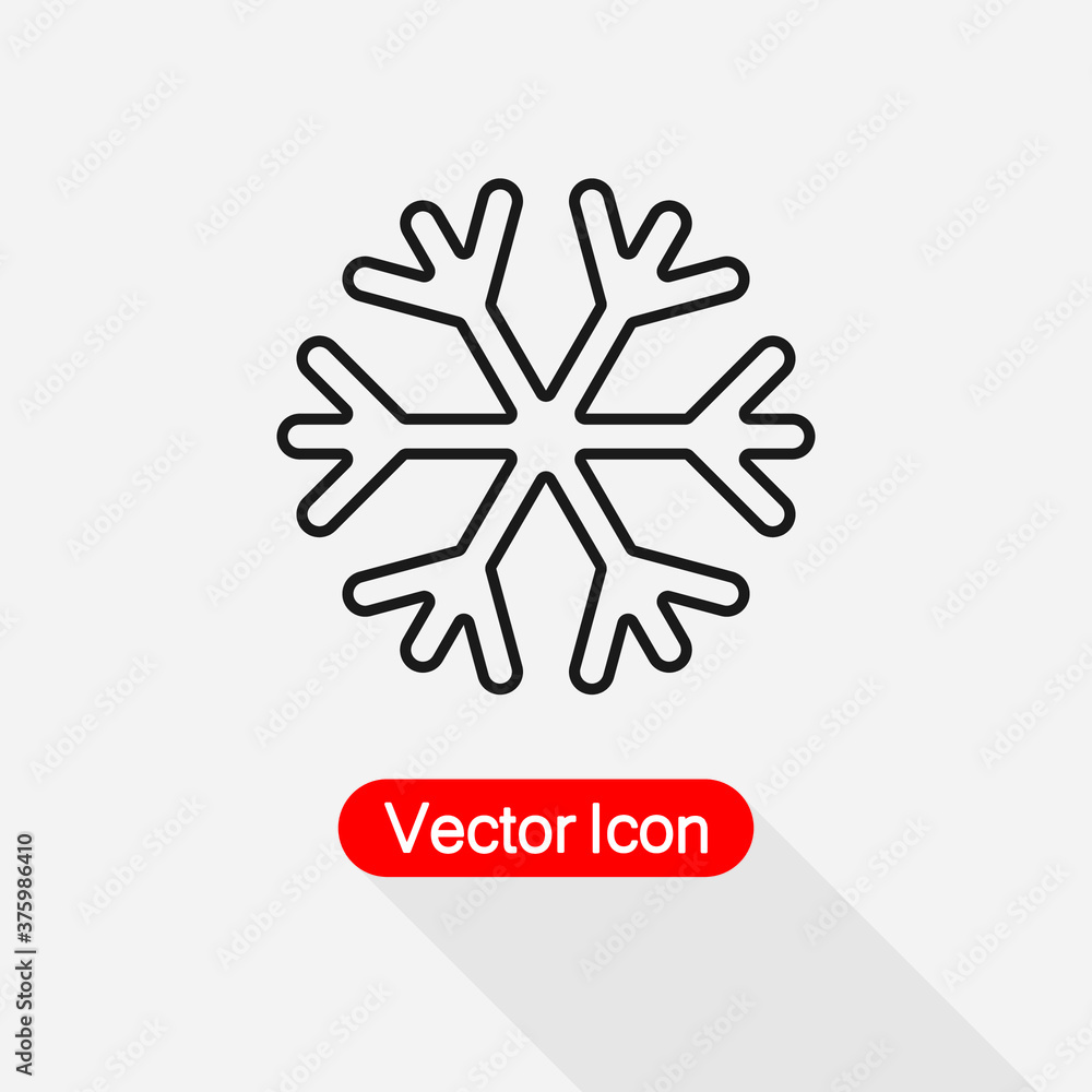Snowflake Icon Vector Illustration Eps10 Snowflake Icon Vector Illustration Eps10