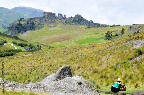 Scenery in Cumbemayo near Cajamarca, Peru