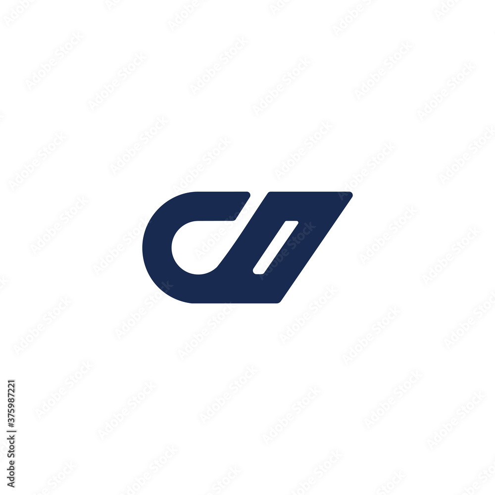 abstract letter co simple geometric line logo vector abstract letter co simple geometric line logo vector