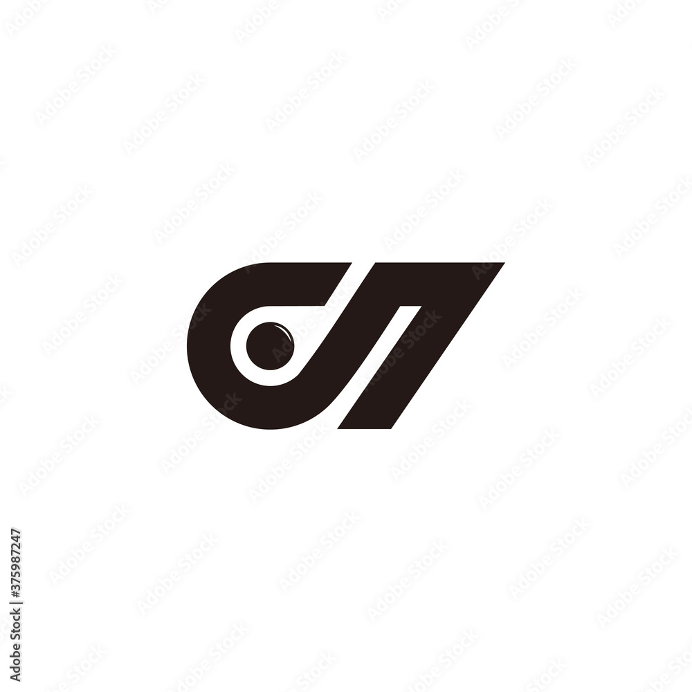 letter cn geometric arrow shape logo vector letter cn geometric arrow shape logo vector