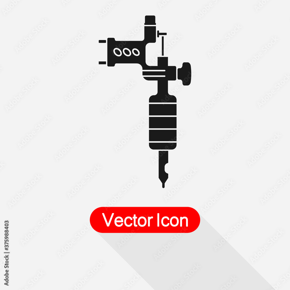 Tattoo Machine Icon Vector Illustration Eps10 Tattoo Machine Icon Vector Illustration Eps10