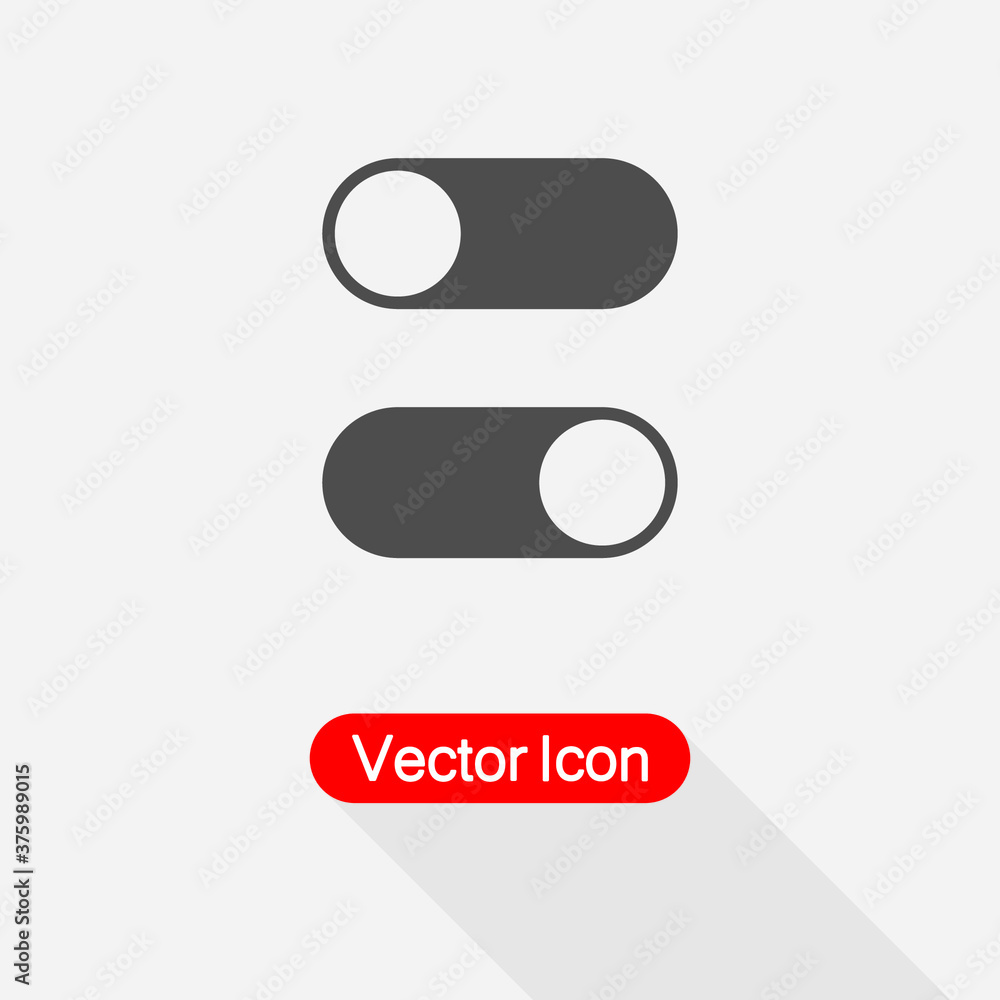 Toggle Switch Icon, On And Off Position Simple Icons Vector Illustration Eps10 Toggle Switch Icon, On And Off Position Simple Icons Vector Illustration Eps10