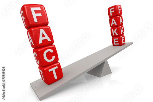 Unbalance between facts and fake