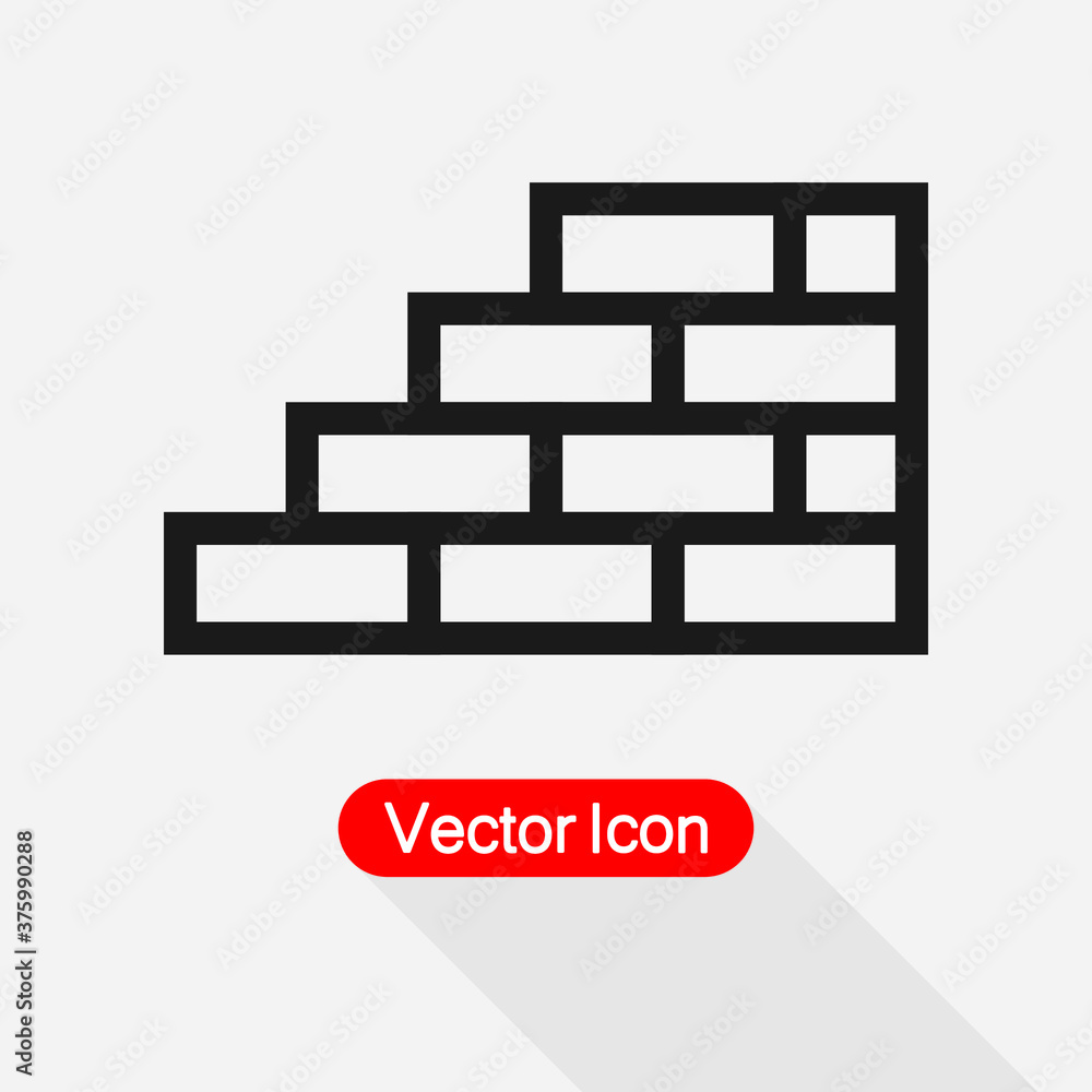 Brick Wall Icon Vector Illustration Eps10 Brick Wall Icon Vector Illustration Eps10