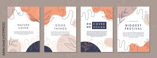 Set of abstract creative artistic templates. Universal cover Designs for Annual Report, Brochures, Flyers, Presentations, Leaflet, Magazine, Stories.