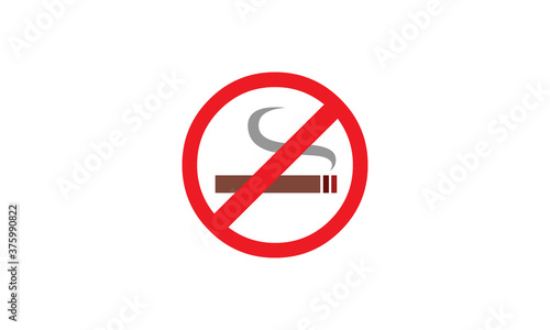no smoking logo vector