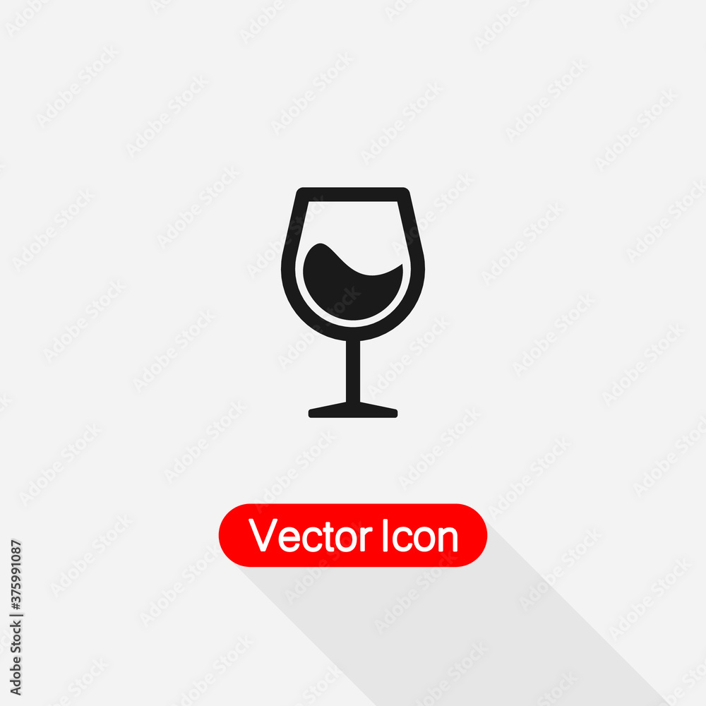 Wine Icon, Wineglass Icon Vector Illustration Eps10 Wine Icon, Wineglass Icon Vector Illustration Eps10