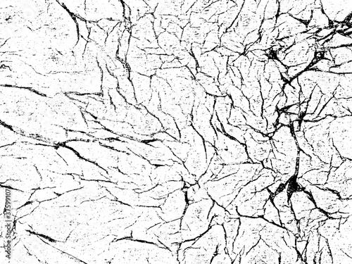 A black and white abstract vector texture made using scans of creased and crumpled tissue paper. The vector file has a background fill layer and a texture layer to enable rapid color scheme changes.