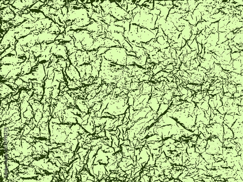 A lime and green abstract vector texture made using scans of creased and crumpled tissue paper. The vector file has a background fill layer and a texture layer to enable rapid color scheme changes.