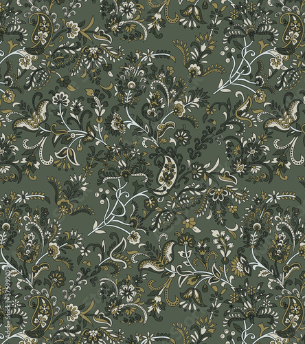 traditional Indian parsley pattern on  background