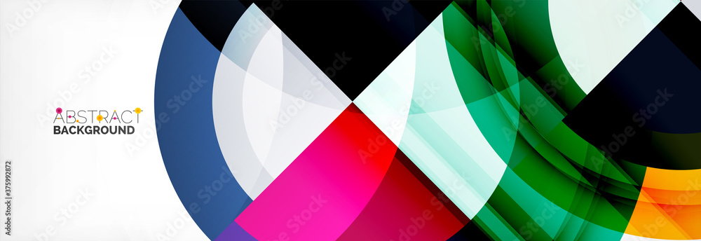 Round shapes, triangles and circles. Modern abstract background Round shapes, triangles and circles. Modern abstract background