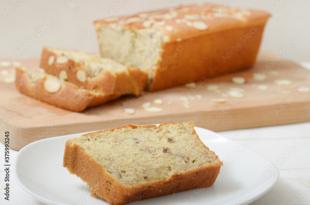 a slice of Banana Cake healthy and delicious a slice of Banana Cake healthy and delicious