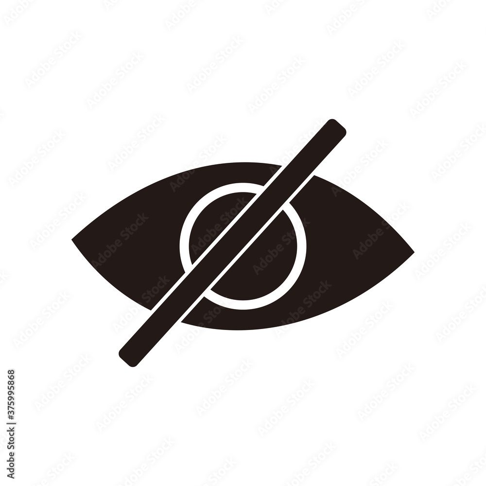 Eye, Blind Icon symbol vector Eye, Blind Icon symbol vector