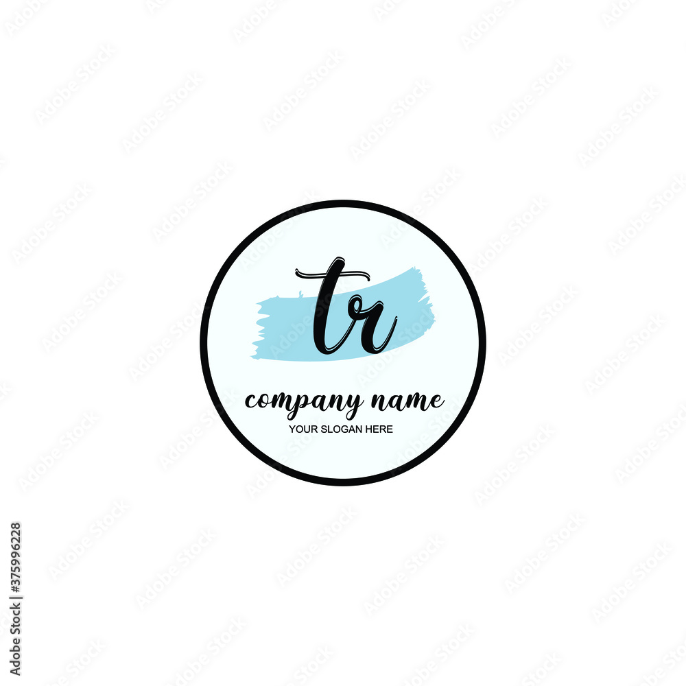 TR Initial handwriting logo template vector
TR Initial handwriting logo template vector