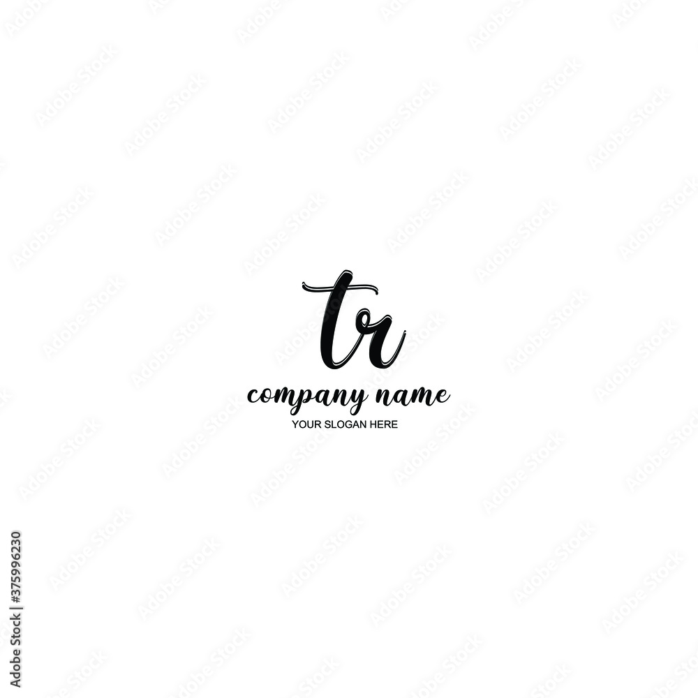 TR Initial handwriting logo template vector
TR Initial handwriting logo template vector